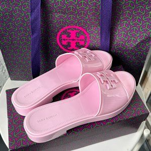 Tory Burch Jelly Slide Eleanor - Petunia/Pink - Very Barbie Core Sandals